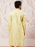 Men's Mint Green Silk Blend  Kurta